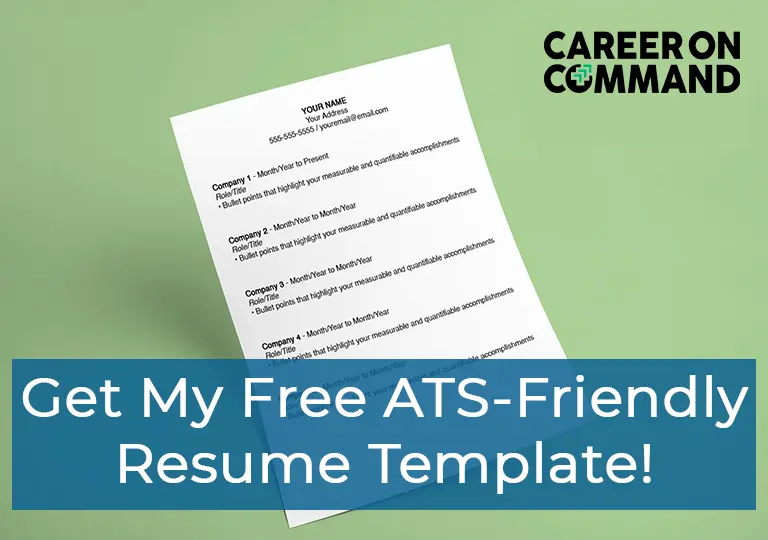 ATS Friendly Resume Template - Career On Command